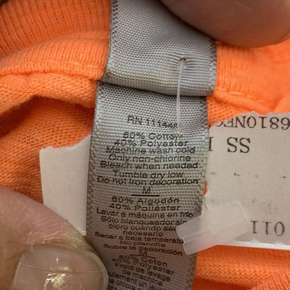 Juniors Woman's Size M "Dogs Because People Suck" Orange T-shirt Lightweight - Picture 4 of 5